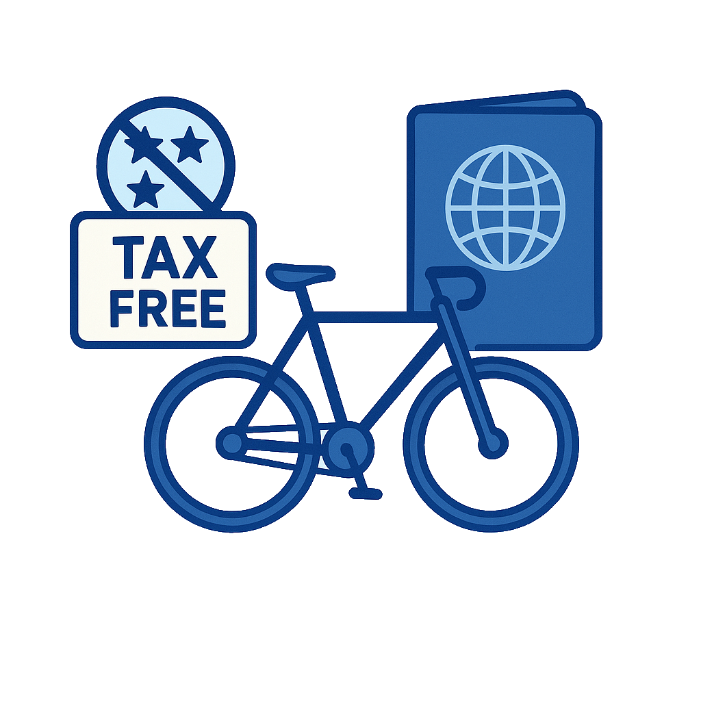Détaxe vélo hors UE
