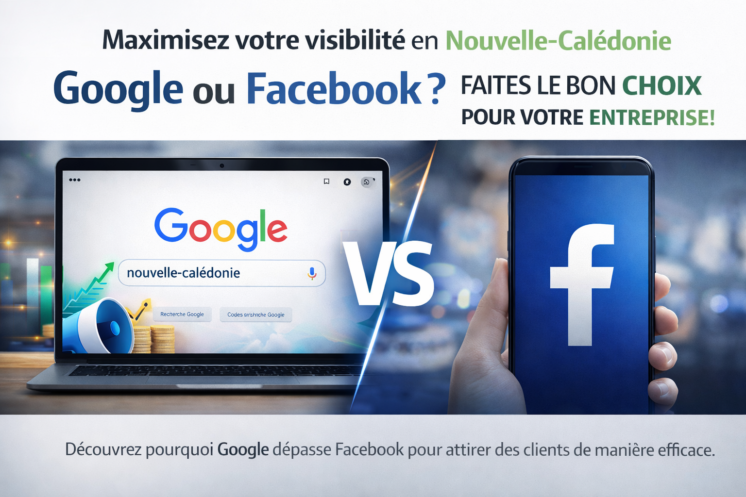 Pourquoi être visible sur Google plutôt que dépendre uniquement de Facebook en Nouvelle-Calédonie