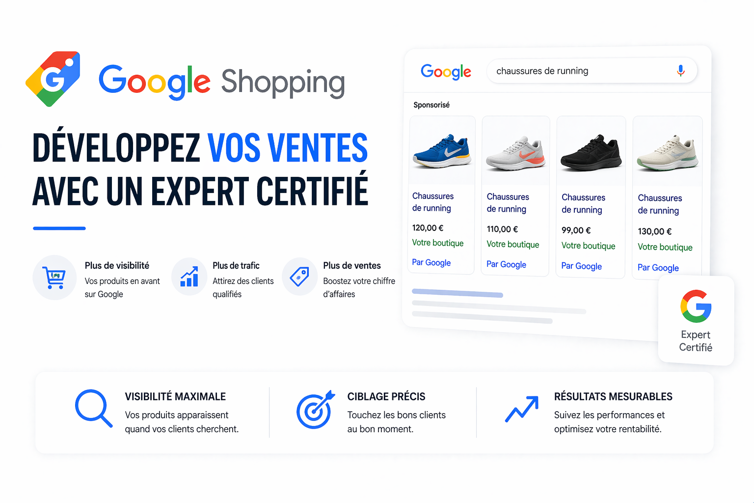 Freelance Google Shopping expert certifié