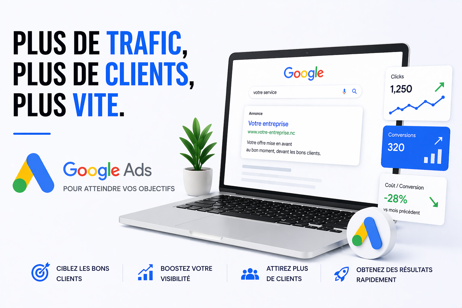 Google Ads pour atteindre vos objectifs
